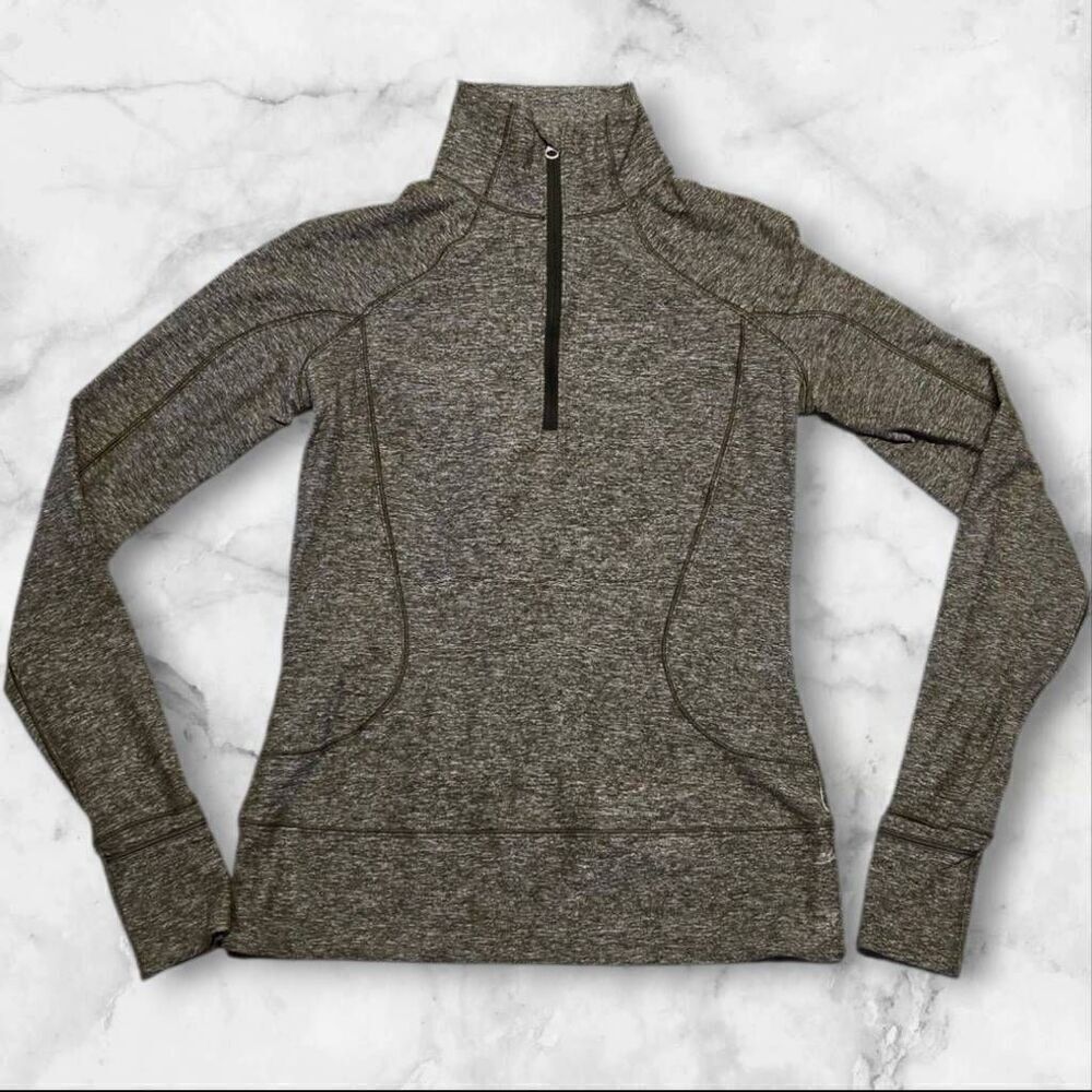 Lululemon Size 4 Rush Hour Quarter Zip Gray